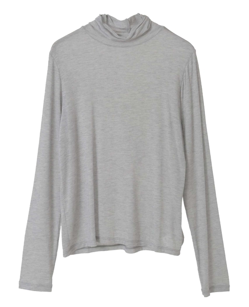 カシミヤシルク混シアータートルインナー 詳細画像 グレー 9