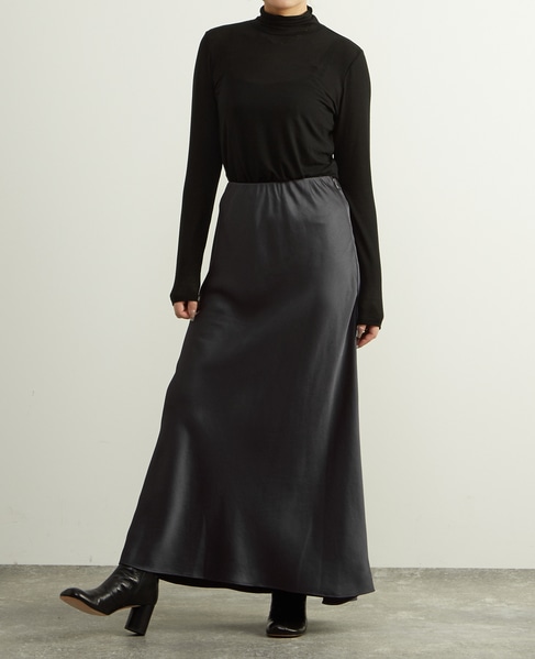 カシミヤシルク混シアータートルインナー 詳細画像 ブラック 6