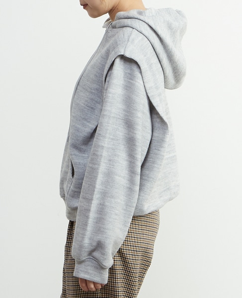 【A_/エース】バルキーパーカー 詳細画像 杢グレー 2