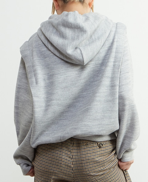 【A_/エース】バルキーパーカー 詳細画像 杢グレー 3