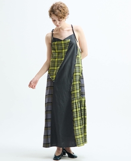 【AULA AILA/アウラ アイラ】CHECKERED JUMPER SKIRT