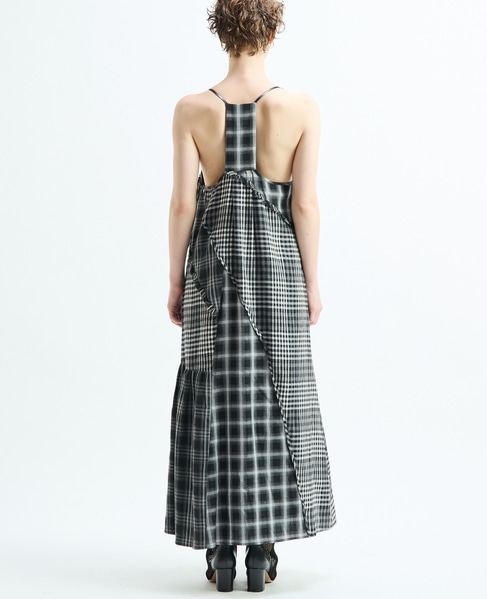 【AULA AILA/アウラ アイラ】CHECKERED JUMPER SKIRT 詳細画像 ブラック系その他 3