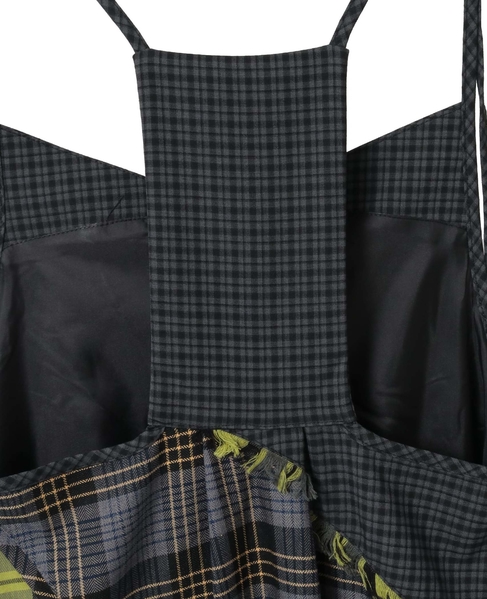 【AULA AILA/アウラ アイラ】CHECKERED JUMPER SKIRT 詳細画像 イエロー系その他 6