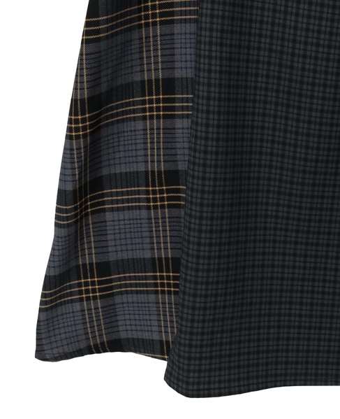 【AULA AILA/アウラ アイラ】CHECKERED JUMPER SKIRT 詳細画像 イエロー系その他 9
