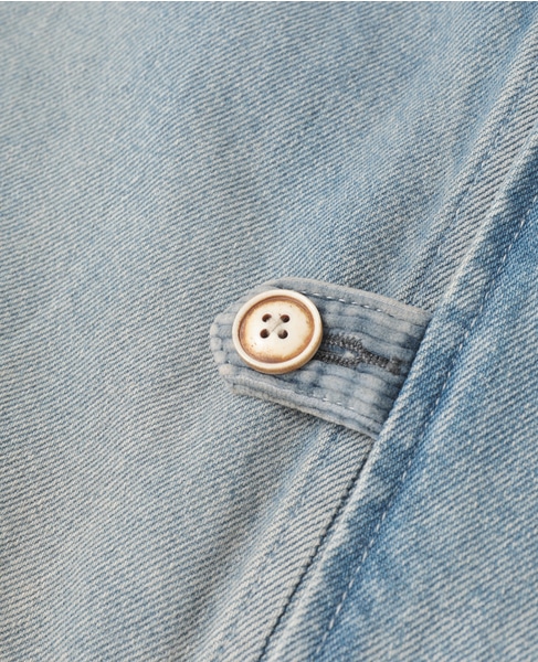 【KURO/クロ】DENIM HALF COAT 詳細画像 インディゴ 11