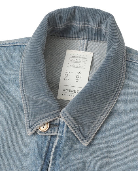 【KURO/クロ】DENIM HALF COAT 詳細画像 インディゴ 3
