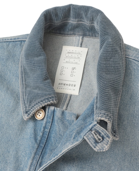 【KURO/クロ】DENIM HALF COAT 詳細画像 インディゴ 4