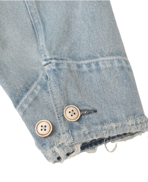 【KURO/クロ】DENIM HALF COAT 詳細画像 インディゴ 7