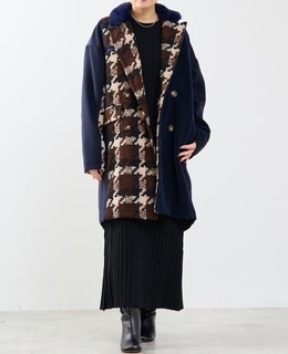 新品未使用　ソフィット別注アウラアイラ　アウター 別注》【AULA AILA/アウラ アイラ】CHECK DENIM COMBONATON