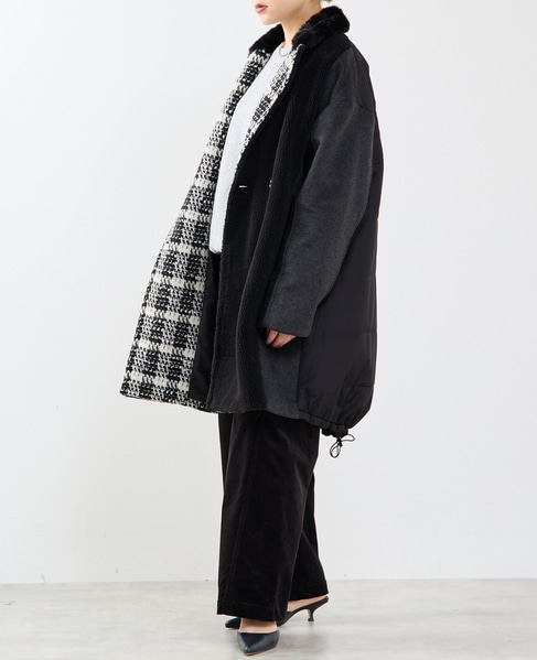 《別注》【AULA AILA/アウラ アイラ】TAILOR HALF COAT 詳細画像 ブラック系その他 2