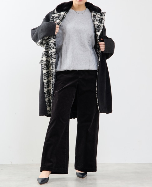 《別注》【AULA AILA/アウラ アイラ】TAILOR HALF COAT 詳細画像 ブラック系その他 6