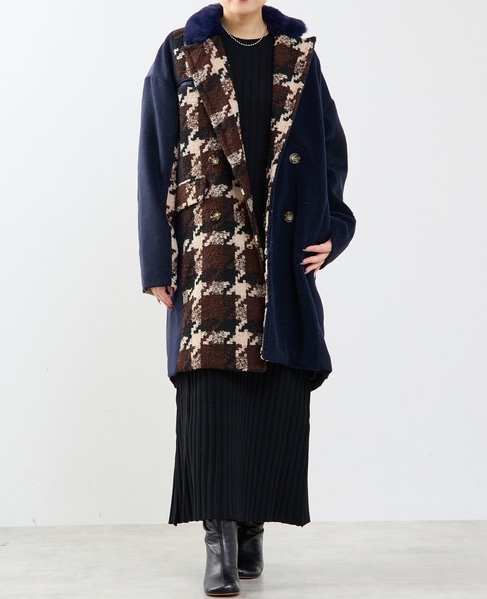 《別注》【AULA AILA/アウラ アイラ】TAILOR HALF COAT 詳細画像 ネイビー 1