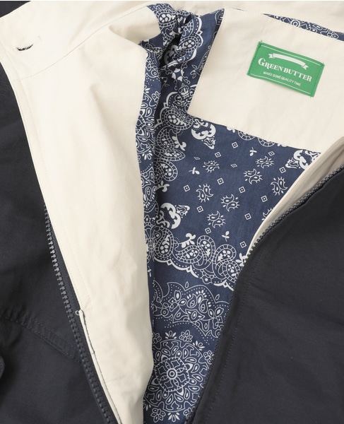 【GREENBUTTER/グリーンバター】Cotton Layered Trucker Jacket 詳細画像 ネイビー 6