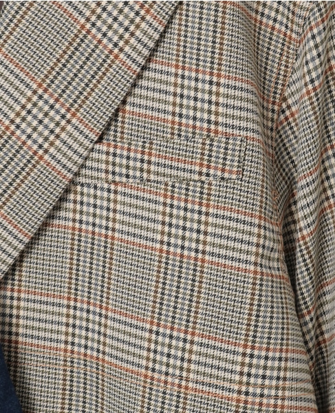 《別注》【AULA AILA/アウラ アイラ】CHECK DENIM COMBONATON JACKET 詳細画像 ブラウン系その他 27