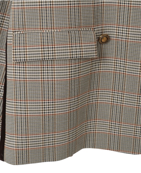 《別注》【AULA AILA/アウラ アイラ】CHECK DENIM COMBONATON JACKET 詳細画像 ブラウン系その他 28