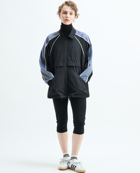 【AULA AILA/アウラ アイラ】SLEEVE LINE LIGHT BLOUSON 詳細画像 ブラック 2