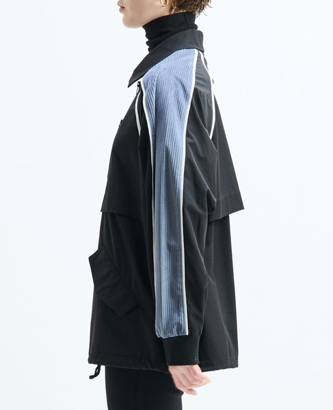 【AULA AILA/アウラ アイラ】SLEEVE LINE LIGHT BLOUSON 詳細画像 ブラック 4