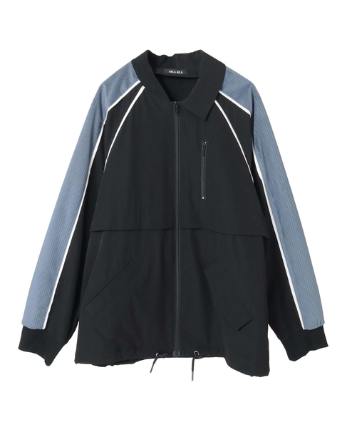 【AULA AILA/アウラ アイラ】SLEEVE LINE LIGHT BLOUSON 詳細画像 ブラック 6