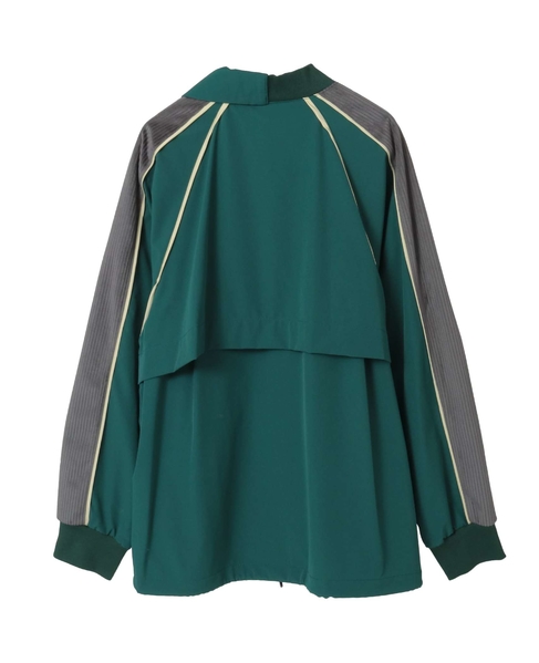 【AULA AILA/アウラ アイラ】SLEEVE LINE LIGHT BLOUSON 詳細画像 グリーン 5