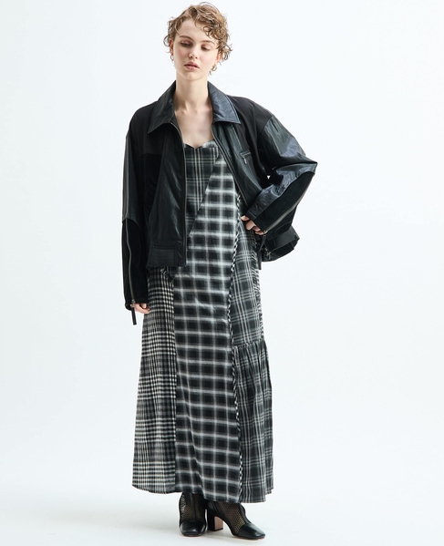 【AULA AILA/アウラ アイラ】BALLOON HEM BLOUSON 詳細画像 ブラック 3