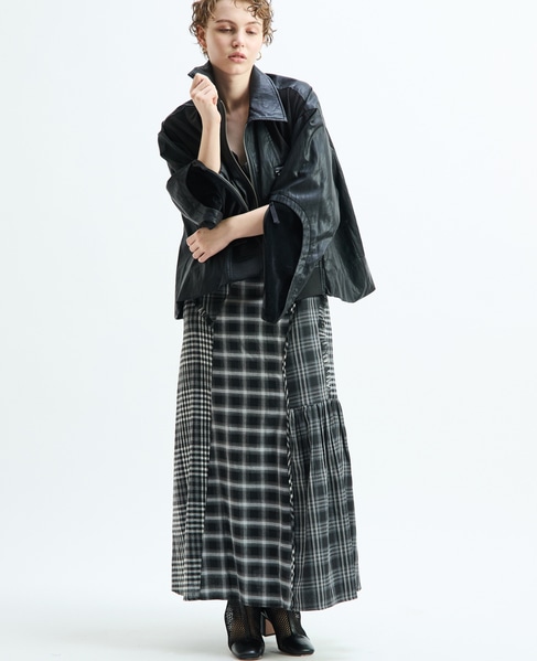 【AULA AILA/アウラ アイラ】BALLOON HEM BLOUSON 詳細画像 ブラック 5