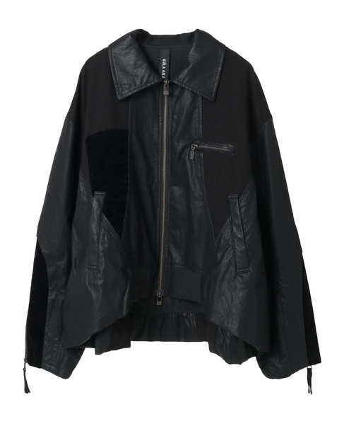 【AULA AILA/アウラ アイラ】BALLOON HEM BLOUSON 詳細画像 ブラック 9