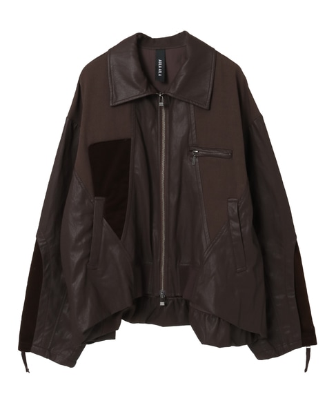 【AULA AILA/アウラ アイラ】BALLOON HEM BLOUSON 詳細画像 ブラウン 1