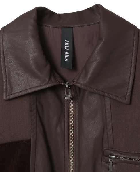 【AULA AILA/アウラ アイラ】BALLOON HEM BLOUSON 詳細画像 ブラウン 3