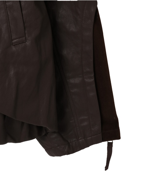 【AULA AILA/アウラ アイラ】BALLOON HEM BLOUSON 詳細画像 ブラウン 4