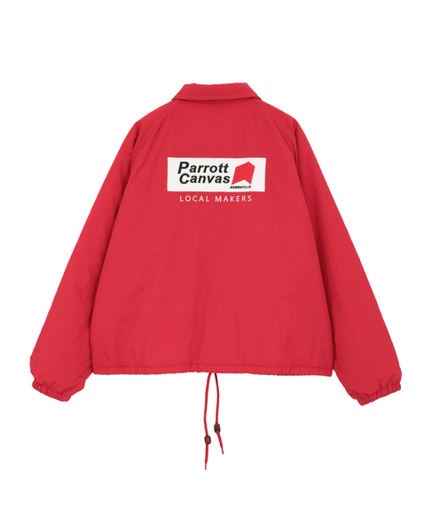 【PARROTT CANVAS/パロットキャンバス】Coach Jacket 詳細画像 レッド 2