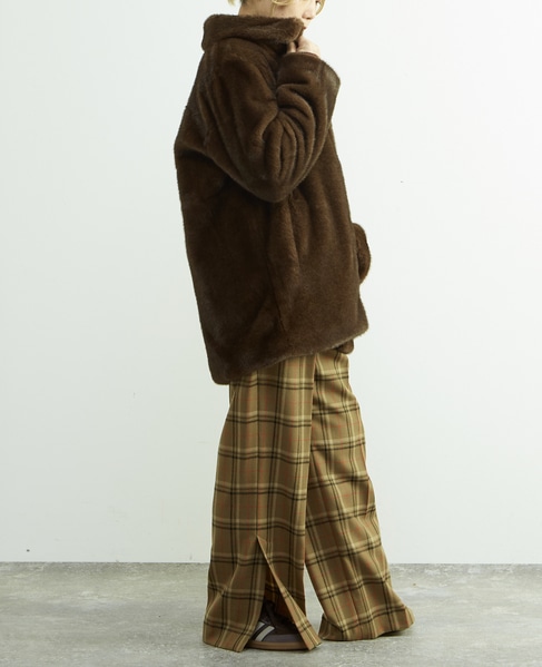 【HAVELESS/ハヴレス】CAROL FAUX FUR COAT 詳細画像 ダークブラウン 11