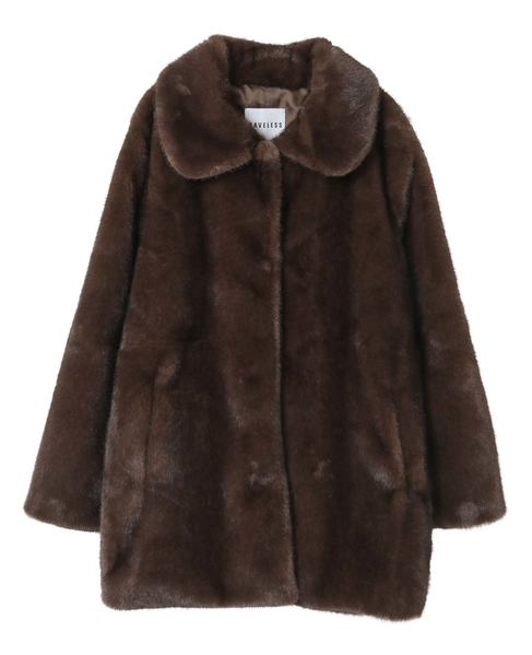 【HAVELESS/ハヴレス】CAROL FAUX FUR COAT 詳細画像 ダークブラウン 12