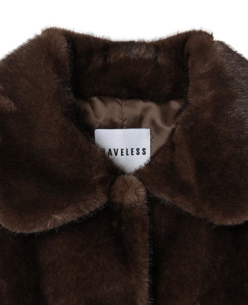 【HAVELESS/ハヴレス】CAROL FAUX FUR COAT 詳細画像 ダークブラウン 14