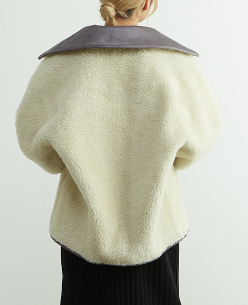 【HAVELESS/ハヴレス】ELLIE REVERSIBLE MUSTANG JACKET 詳細画像 グレー 10