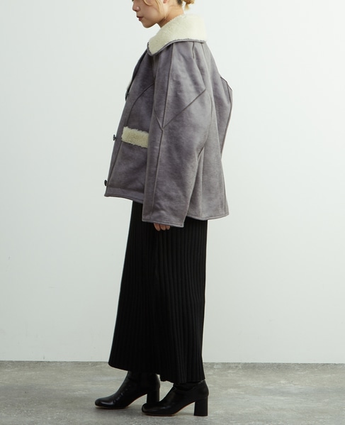 【HAVELESS/ハヴレス】ELLIE REVERSIBLE MUSTANG JACKET 詳細画像 グレー 12