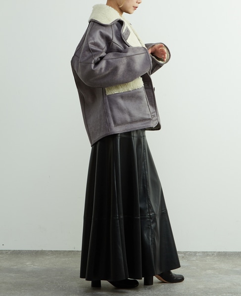 【HAVELESS/ハヴレス】ELLIE REVERSIBLE MUSTANG JACKET 詳細画像 グレー 13