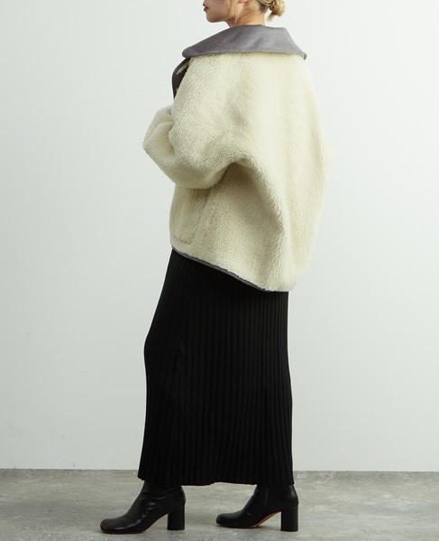 【HAVELESS/ハヴレス】ELLIE REVERSIBLE MUSTANG JACKET 詳細画像 グレー 16