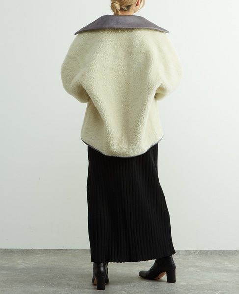 【HAVELESS/ハヴレス】ELLIE REVERSIBLE MUSTANG JACKET 詳細画像 グレー 17