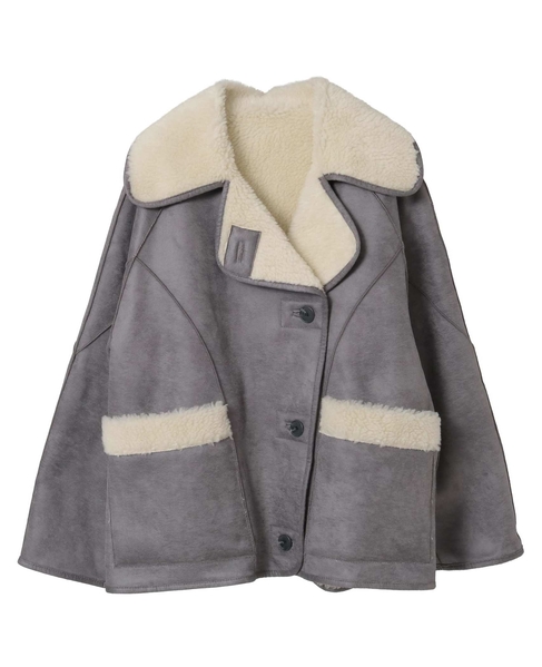 【HAVELESS/ハヴレス】ELLIE REVERSIBLE MUSTANG JACKET 詳細画像 グレー 22