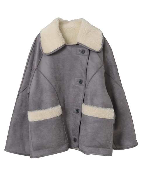 【HAVELESS/ハヴレス】ELLIE REVERSIBLE MUSTANG JACKET 詳細画像 グレー 29