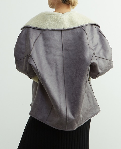 【HAVELESS/ハヴレス】ELLIE REVERSIBLE MUSTANG JACKET 詳細画像 グレー 5