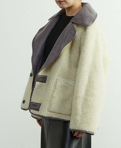 【HAVELESS/ハヴレス】ELLIE REVERSIBLE MUSTANG JACKET 詳細画像 グレー 7