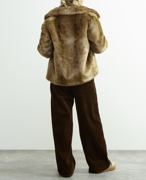 【HAVELESS/ハヴレス】MILA FAUX FUR JACKET 詳細画像 キャメル 10
