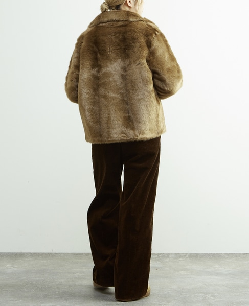 【HAVELESS/ハヴレス】MILA FAUX FUR JACKET 詳細画像 キャメル 11