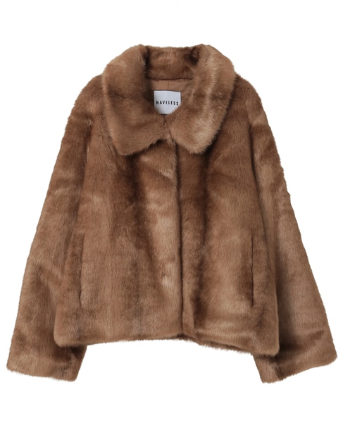 【HAVELESS/ハヴレス】MILA FAUX FUR JACKET 詳細画像 キャメル 14