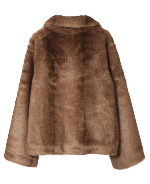 【HAVELESS/ハヴレス】MILA FAUX FUR JACKET 詳細画像 キャメル 15