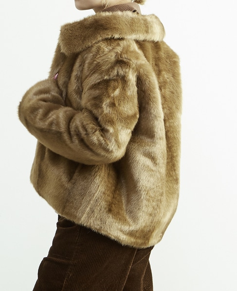 【HAVELESS/ハヴレス】MILA FAUX FUR JACKET 詳細画像 キャメル 2
