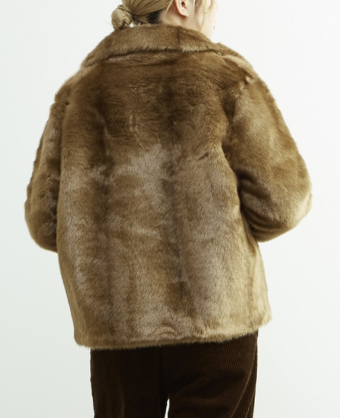 【HAVELESS/ハヴレス】MILA FAUX FUR JACKET 詳細画像 キャメル 4