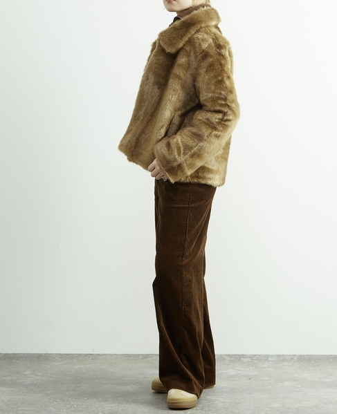 【HAVELESS/ハヴレス】MILA FAUX FUR JACKET 詳細画像 キャメル 8