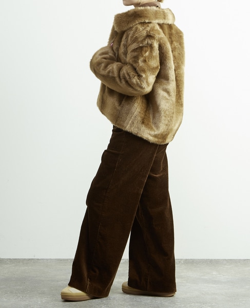 【HAVELESS/ハヴレス】MILA FAUX FUR JACKET 詳細画像 キャメル 9